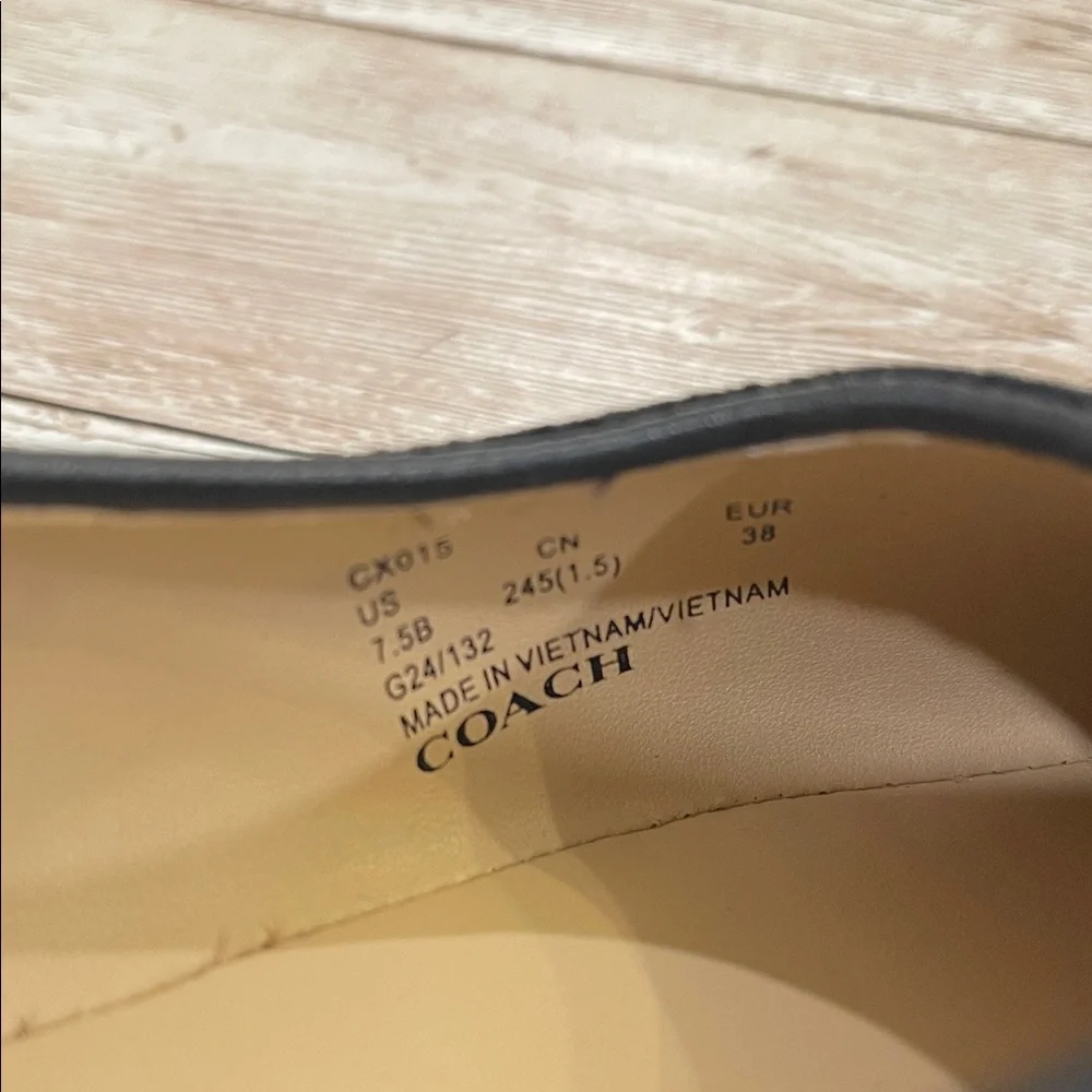 Coach Women's Emilia Mary Jane Flats
 Black Velvet Size 7.5B‎ NWT - Picture 5 of 13